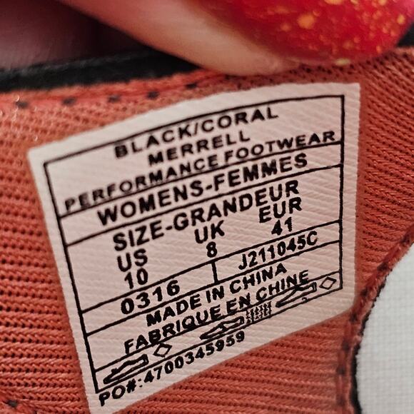 Merrell Lissim Lattice Sport Sandal Black Coral NWOT Women's Size 10 - Picture 9 of 9